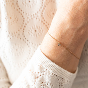 Mini-Bracelet BASTILLE or jaune porté